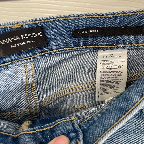 Banana Republic | Women’s Denim Cut-Off Jean Shorts | Size 34 - Picture 3 of 4